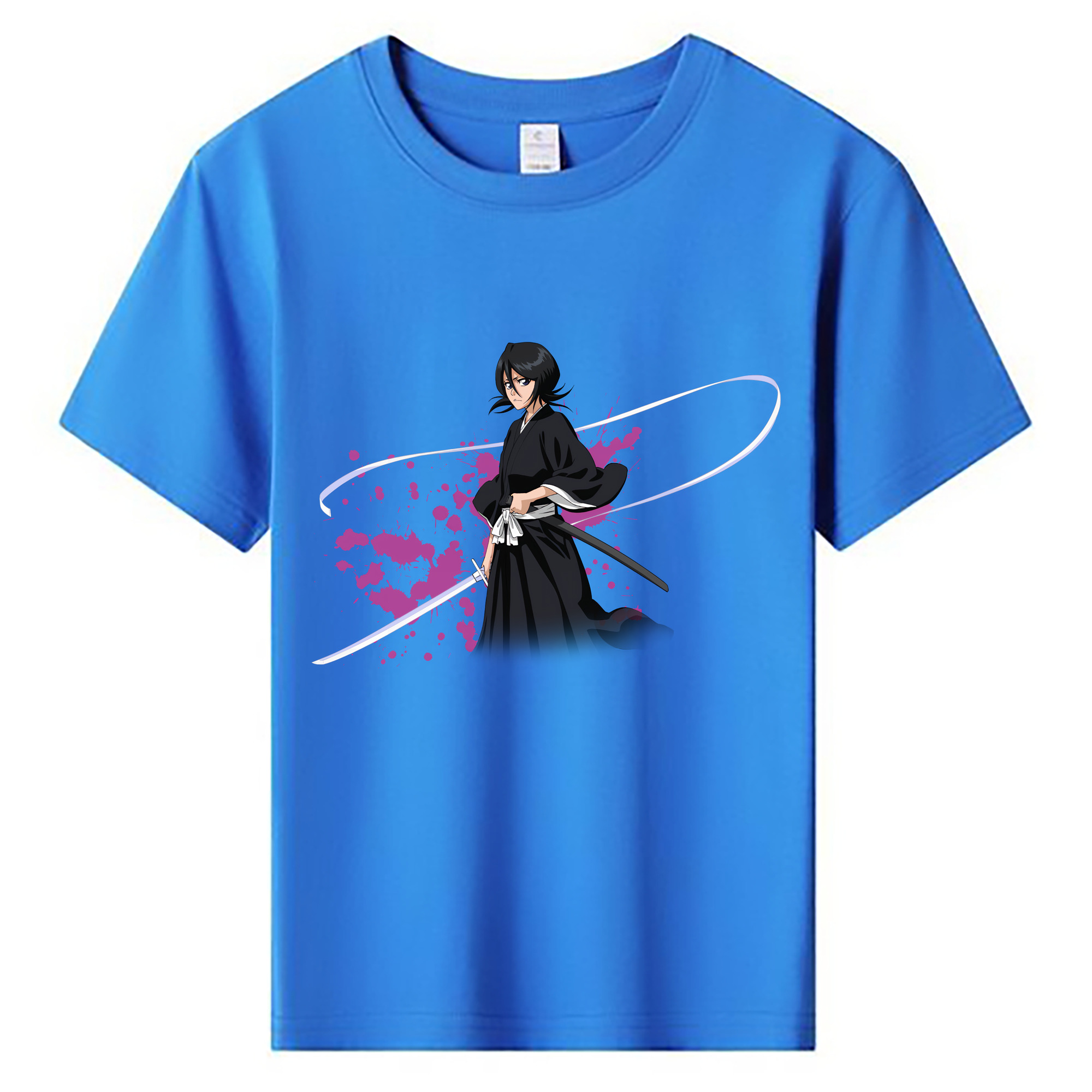（画像用） ブリーチ 朽木ルキア BLEACH Kuchiki Rukia 綿100％キッズTシャツ（フロントプリント）